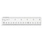 Westcott 12 in. Long Standard/Metric Flexible Acrylic Ruler - Clear
